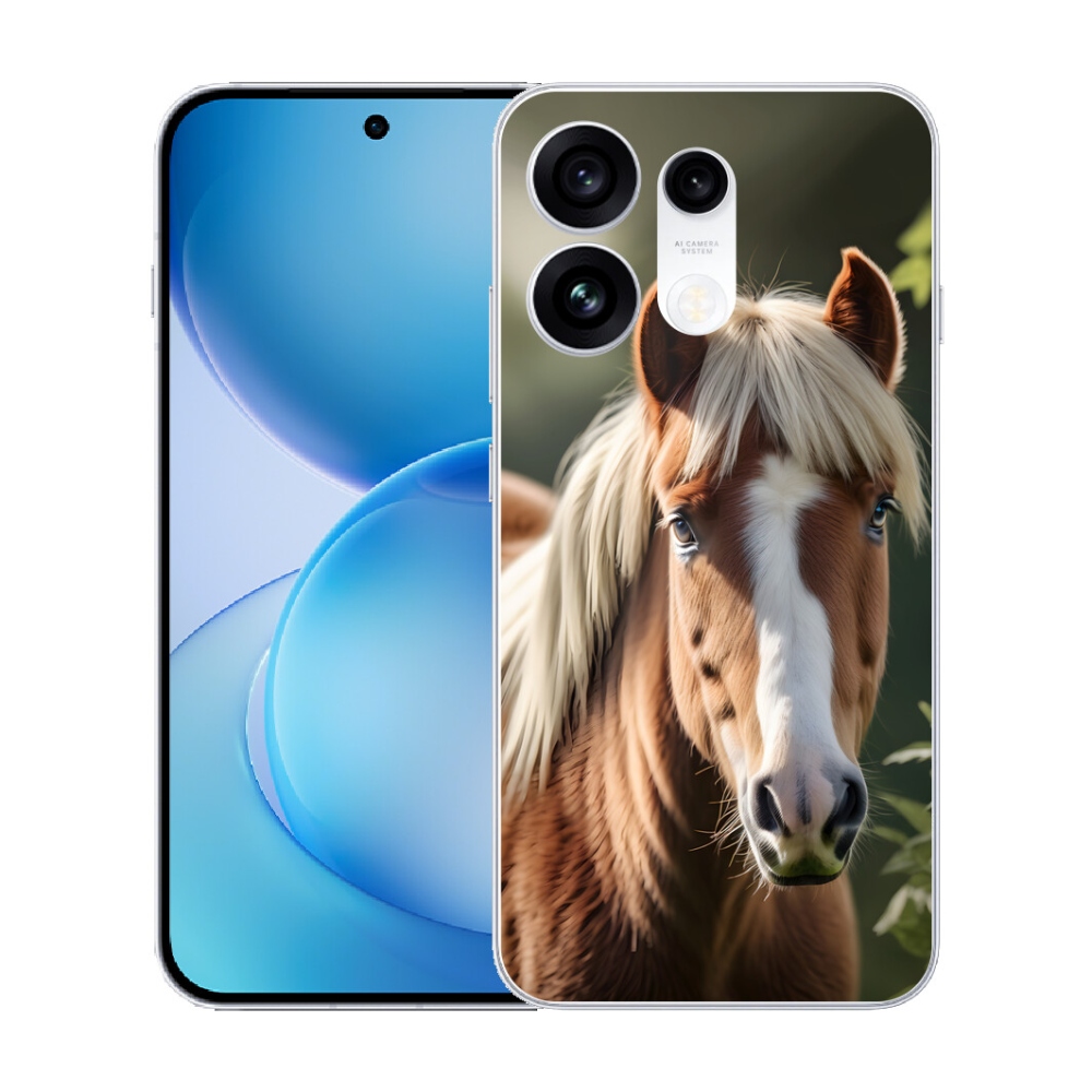 mmCase gél tok az Oppo Reno 16 Pro 5G-hez – világos sörényű ló