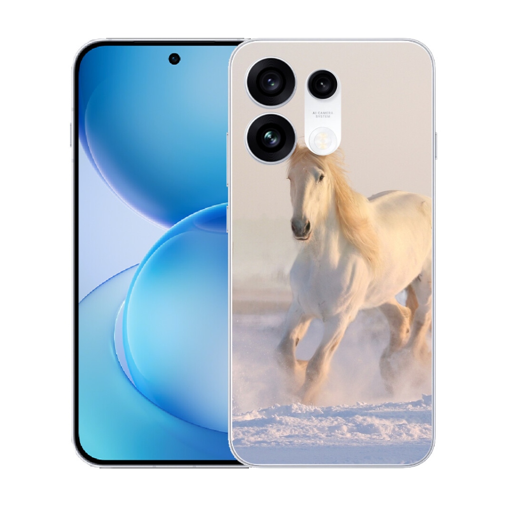 mmCase gél tok az Oppo Reno 16 Pro 5G-hez – ló a hóban