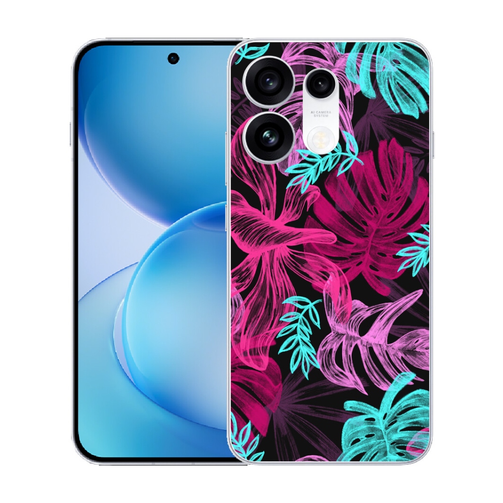 mmCase gél tok az Oppo Reno 16 Pro 5G-hez – virágok 1