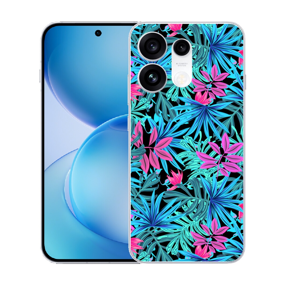 mmCase gél tok az Oppo Reno 16 Pro 5G-hez – virágok 3