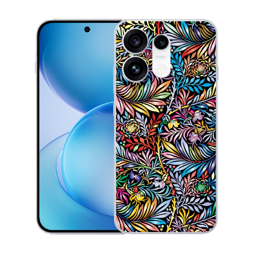 mmCase gél tok az Oppo Reno 16 Pro 5G-hez – virágok 5