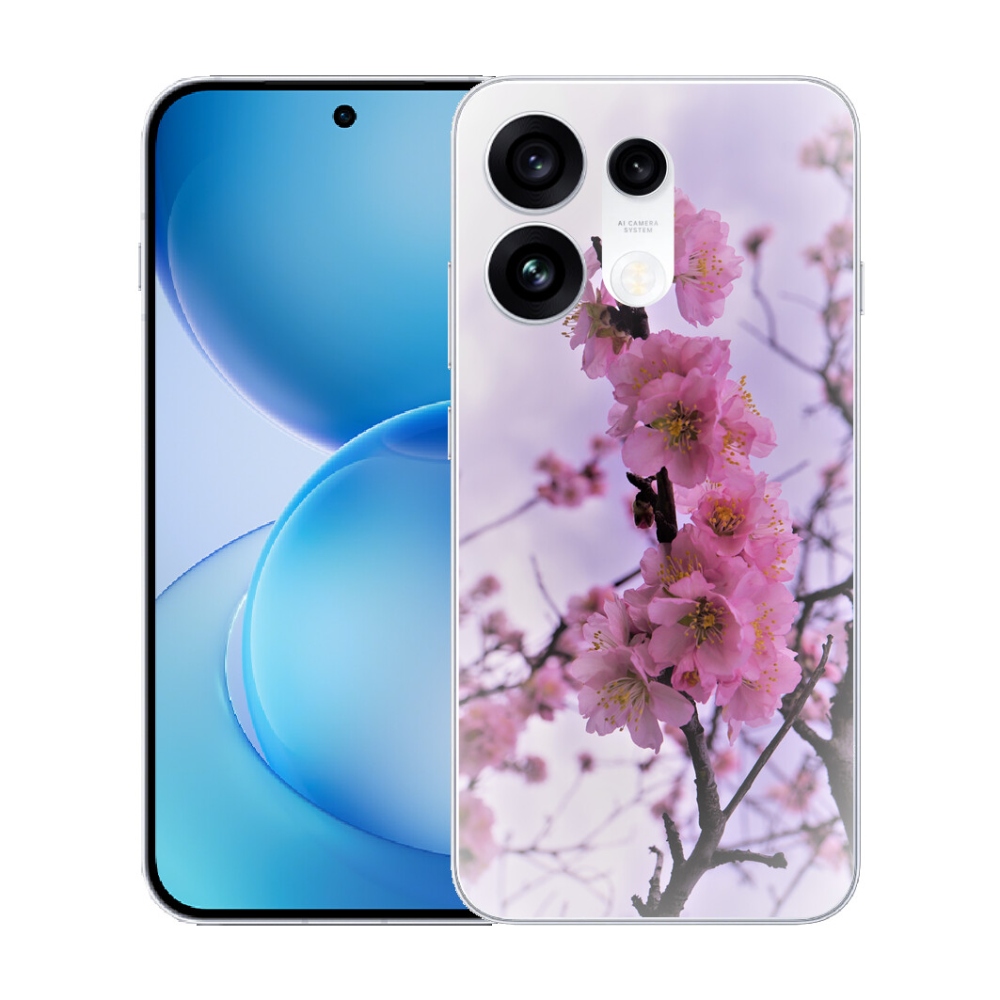 mmCase gél tok az Oppo Reno 16 Pro 5G-hez – virágok 7