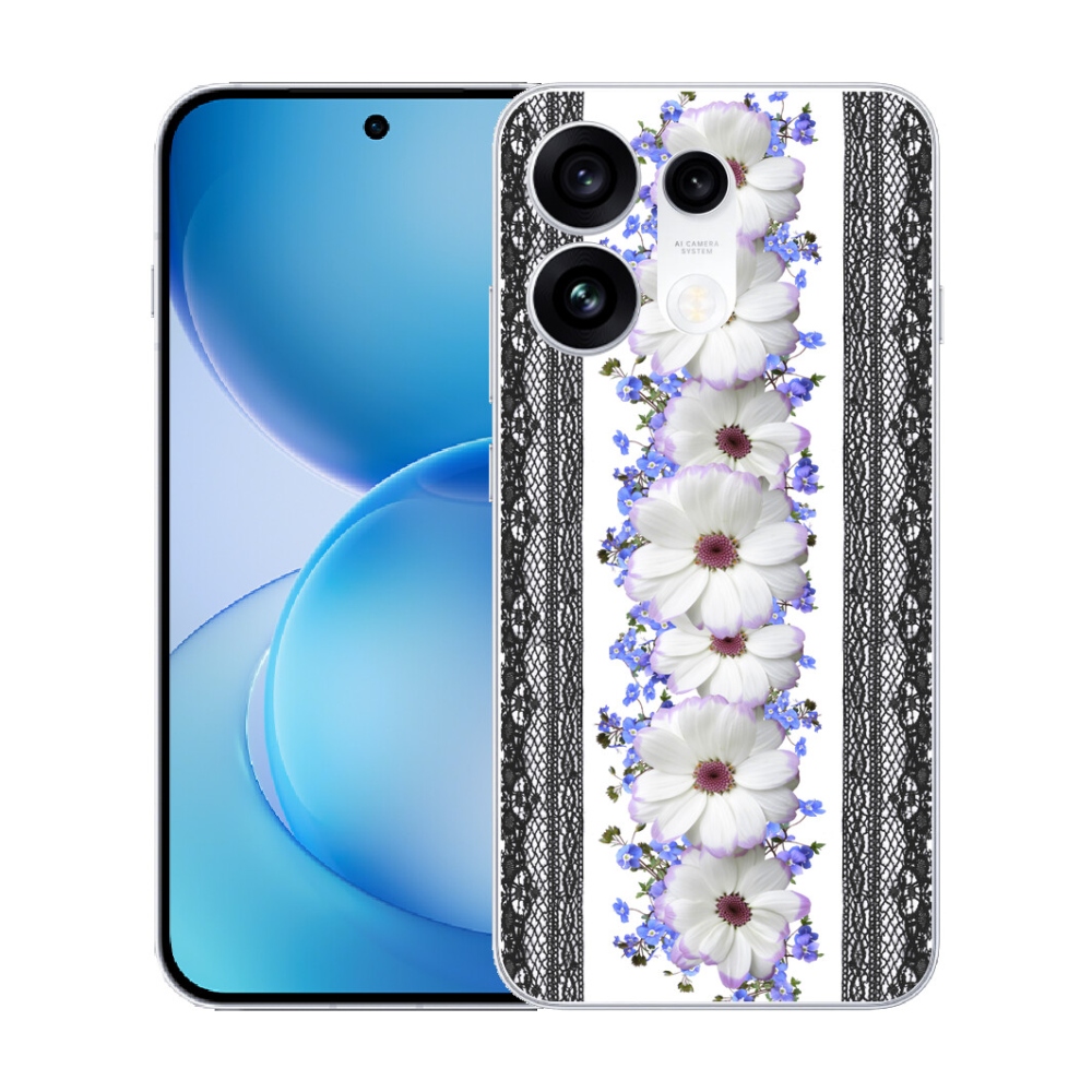 mmCase gél tok az Oppo Reno 16 Pro 5G-hez – virágok 8