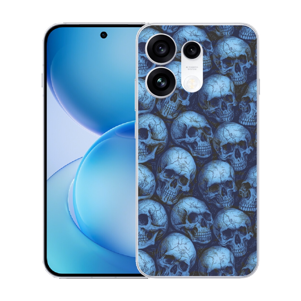 mmCase gél tok az Oppo Reno 16 Pro 5G-hez – koponyák