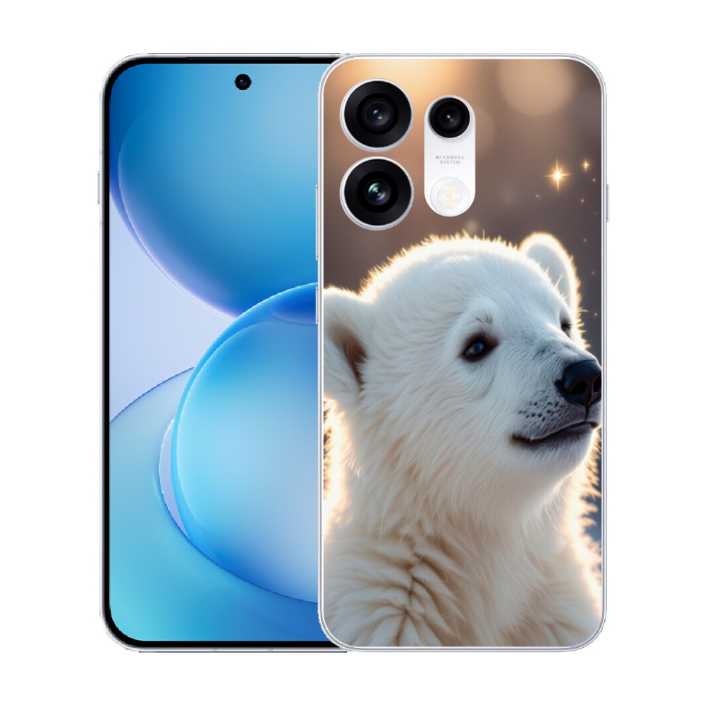 mmCase gél tok az Oppo Reno 16 Pro 5G-hez – jegesmedve