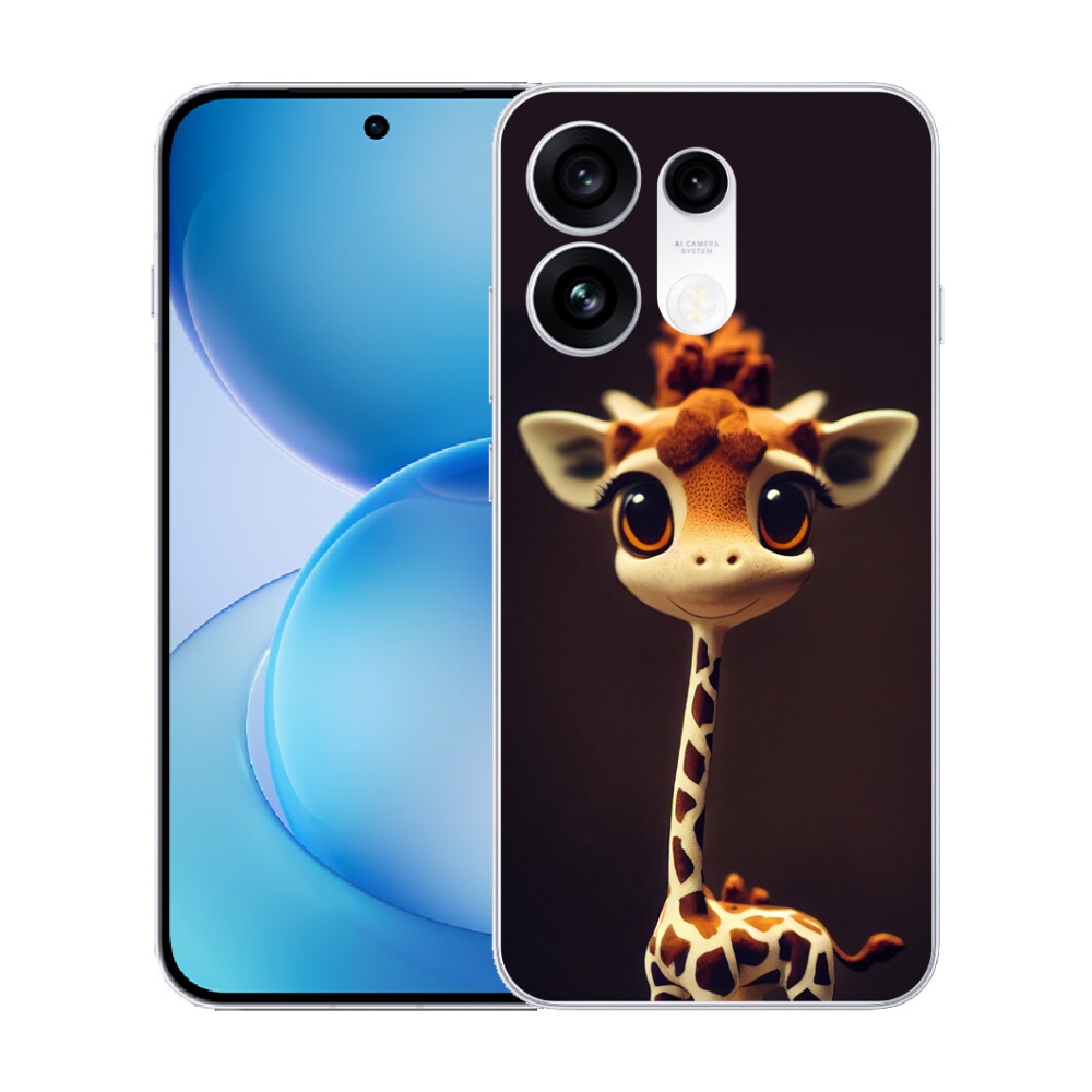 mmCase gél tok az Oppo Reno 16 Pro 5G-hez – kis zsiráf