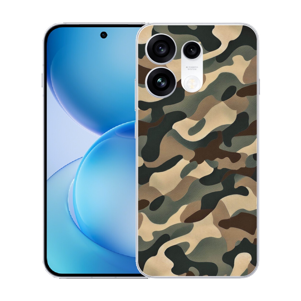 mmCase gél tok az Oppo Reno 16 Pro 5G-hez – kamuflázs mintás 11