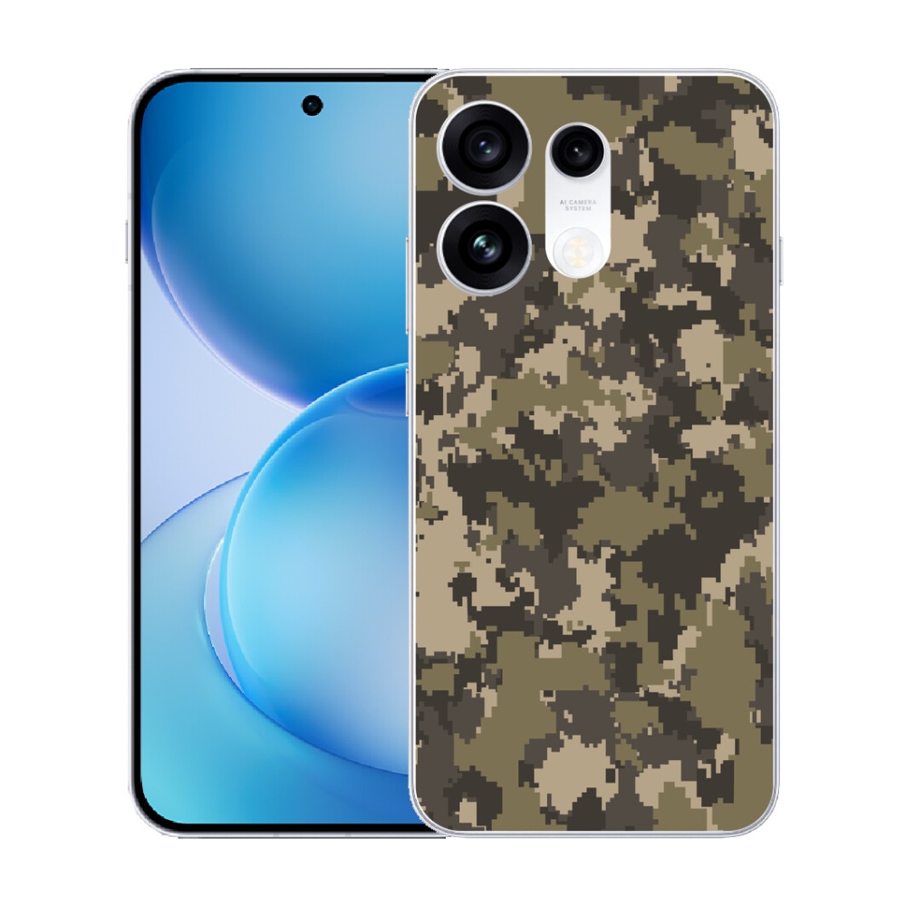 mmCase gél tok az Oppo Reno 16 Pro 5G-hez – kamuflázs mintás 12