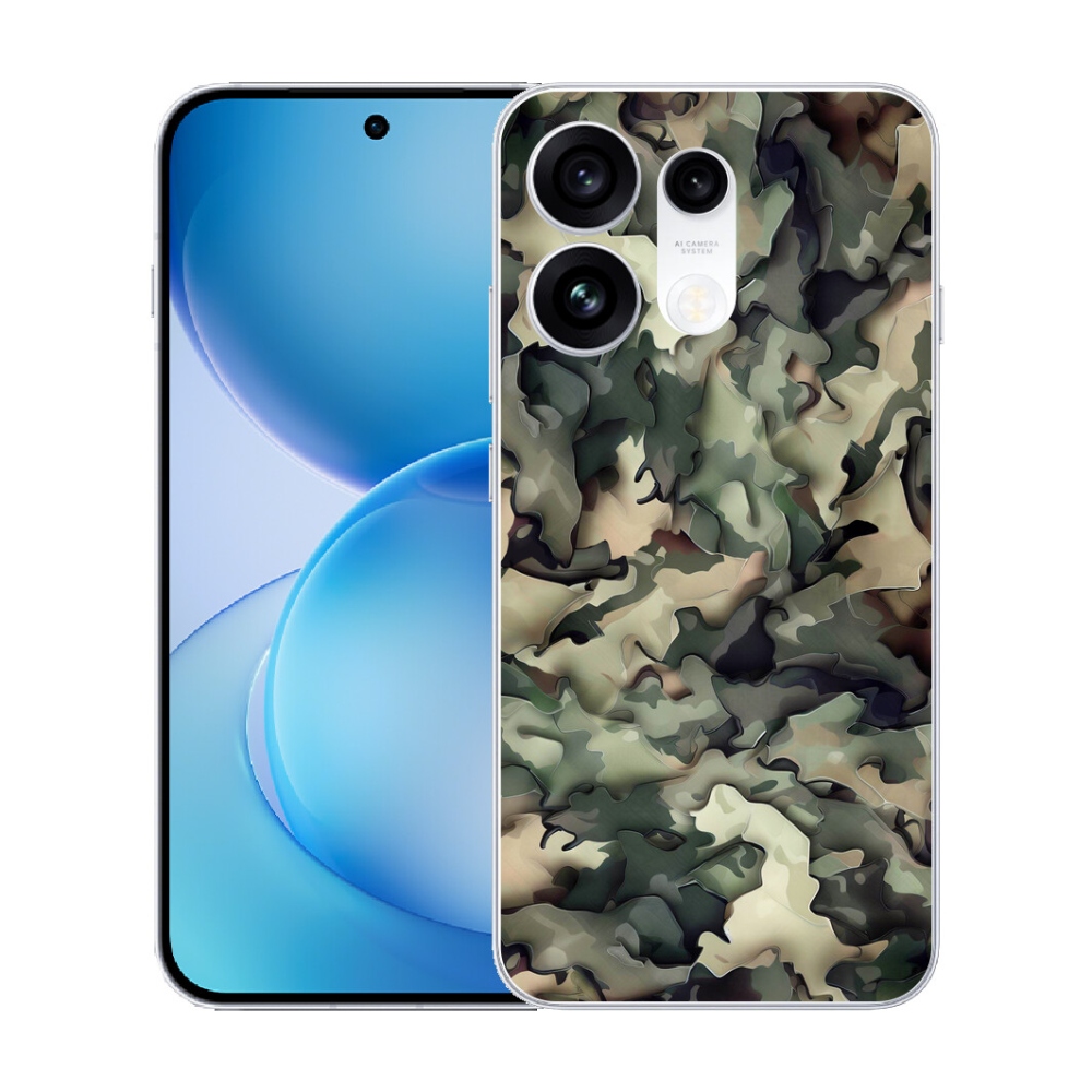 mmCase gél tok az Oppo Reno 16 Pro 5G-hez – kamuflázsminta 9