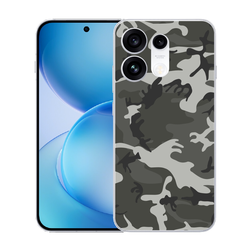 mmCase gél tok az Oppo Reno 16 Pro 5G-hez – kamuflázs mintás