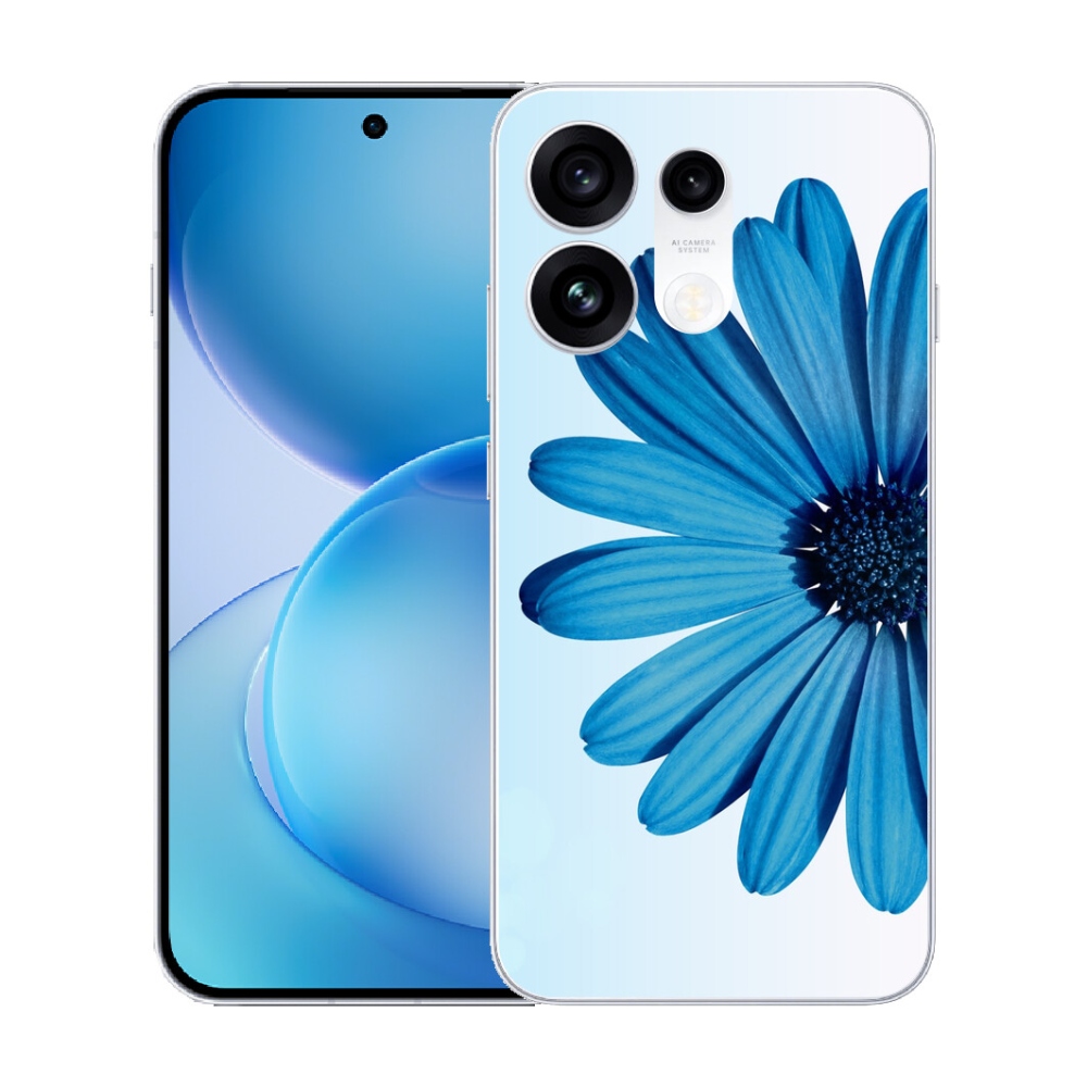 mmCase gél tok az Oppo Reno 16 Pro 5G-hez – kék margaréta