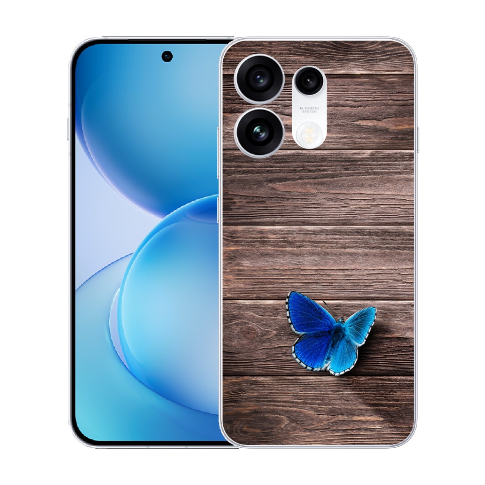mmCase gél tok az Oppo Reno 16 Pro 5G-hez – kék pillangó 1