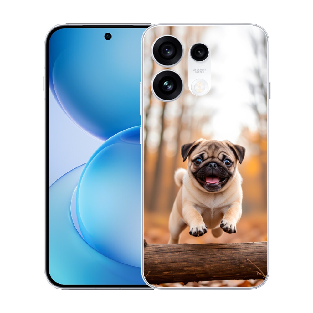 mmCase gél tok az Oppo Reno 16 Pro 5G-hez – mops 2