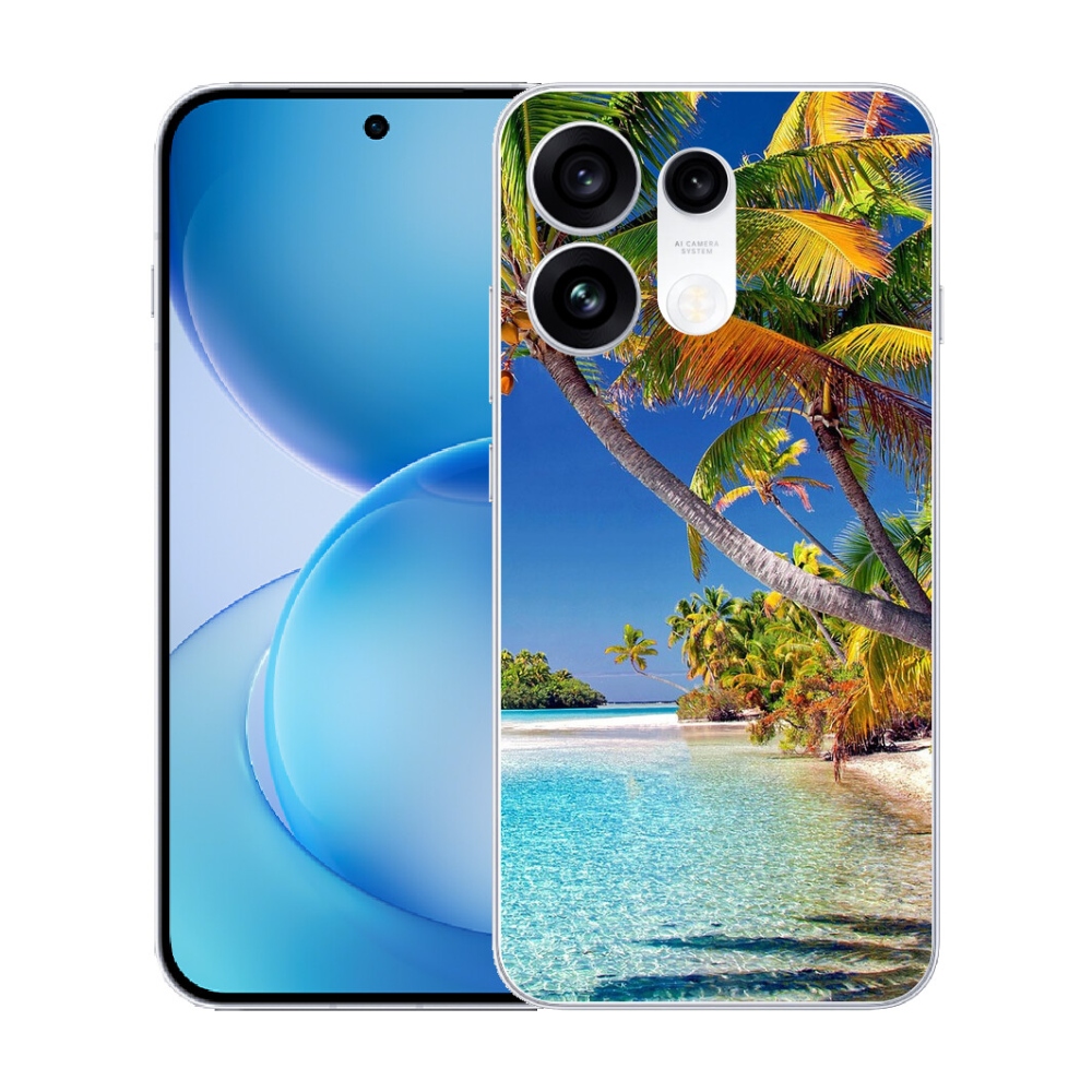 mmCase gél tok az Oppo Reno 16 Pro 5G-hez – tengerparti motívum