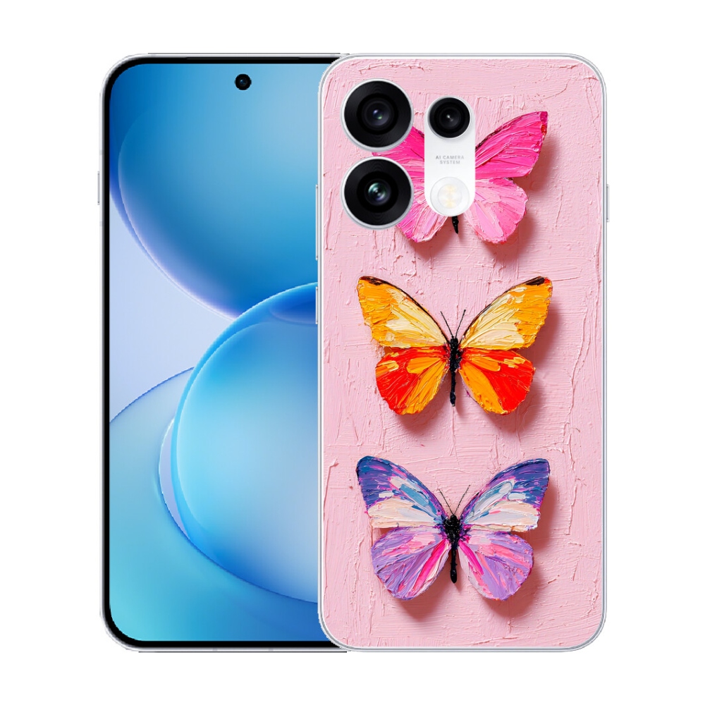 mmCase gél tok az Oppo Reno 16 Pro 5G-hez – pillangós hármas