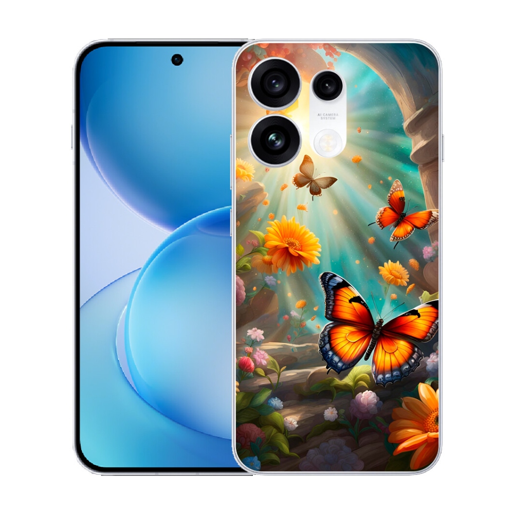 mmCase gél tok az Oppo Reno 16 Pro 5G-hez – Pillangókert 2