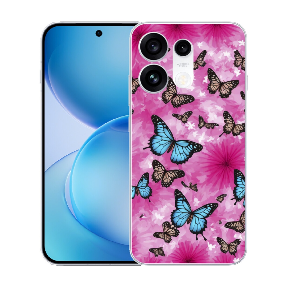 mmCase gél tok az Oppo Reno 16 Pro 5G-hez – pillangókert