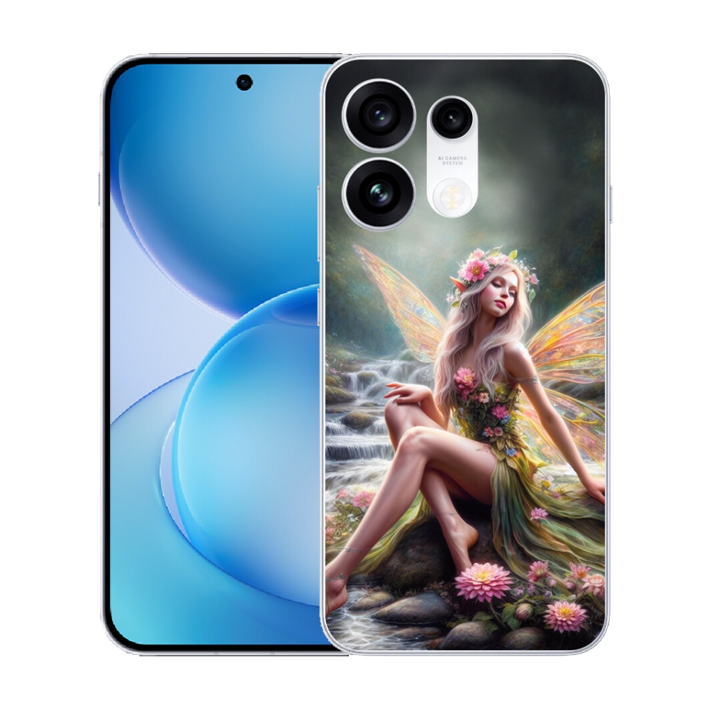 mmCase gél tok az Oppo Reno 16 Pro 5G-hez – Pillangós nő 1