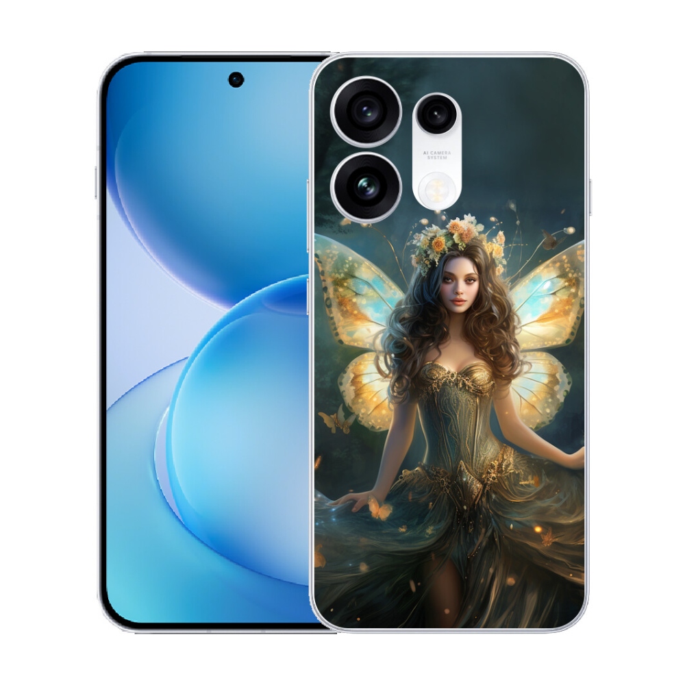 mmCase gél tok az Oppo Reno 16 Pro 5G-hez – Pillangós nő