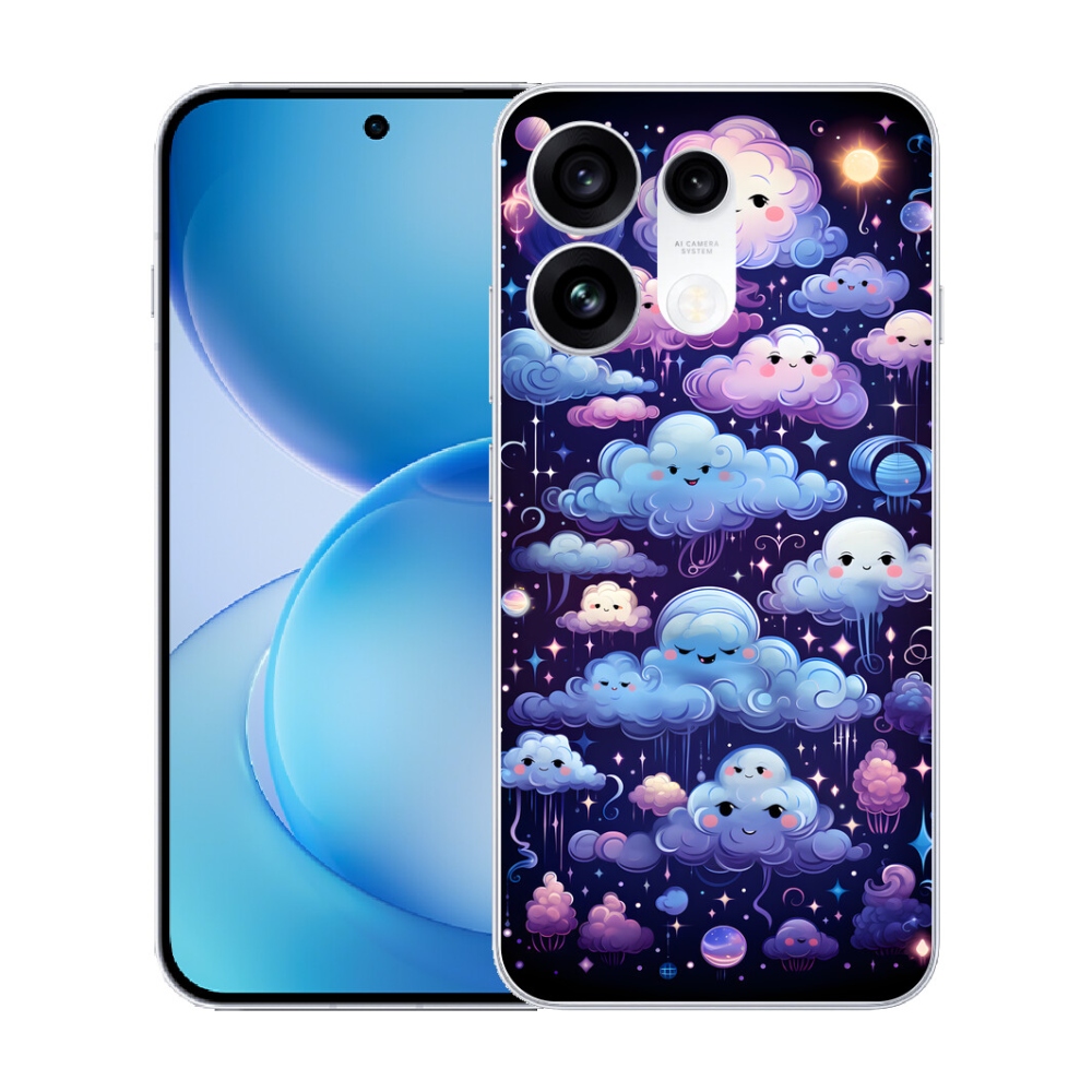 mmCase gél tok az Oppo Reno 16 Pro 5G-hez – felhők
