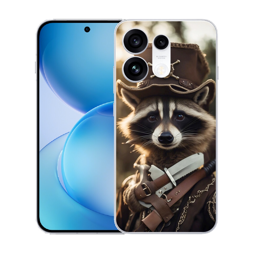 mmCase géltok az Oppo Reno 16 Pro 5G-hez – egyenruhás mosómedve