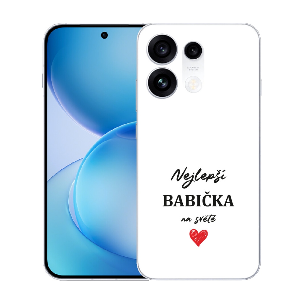 mmCase gél tok az Oppo Reno 16 Pro 5G-hez – a legjobb nagymama 1 fehér háttérrel