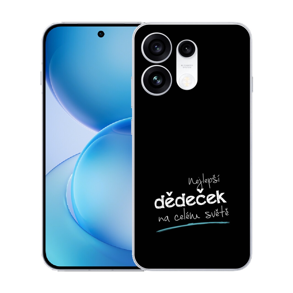 mmCase gél tok az Oppo Reno 16 Pro 5G-hez – a legjobb „Grandpa 3” fekete háttérrel