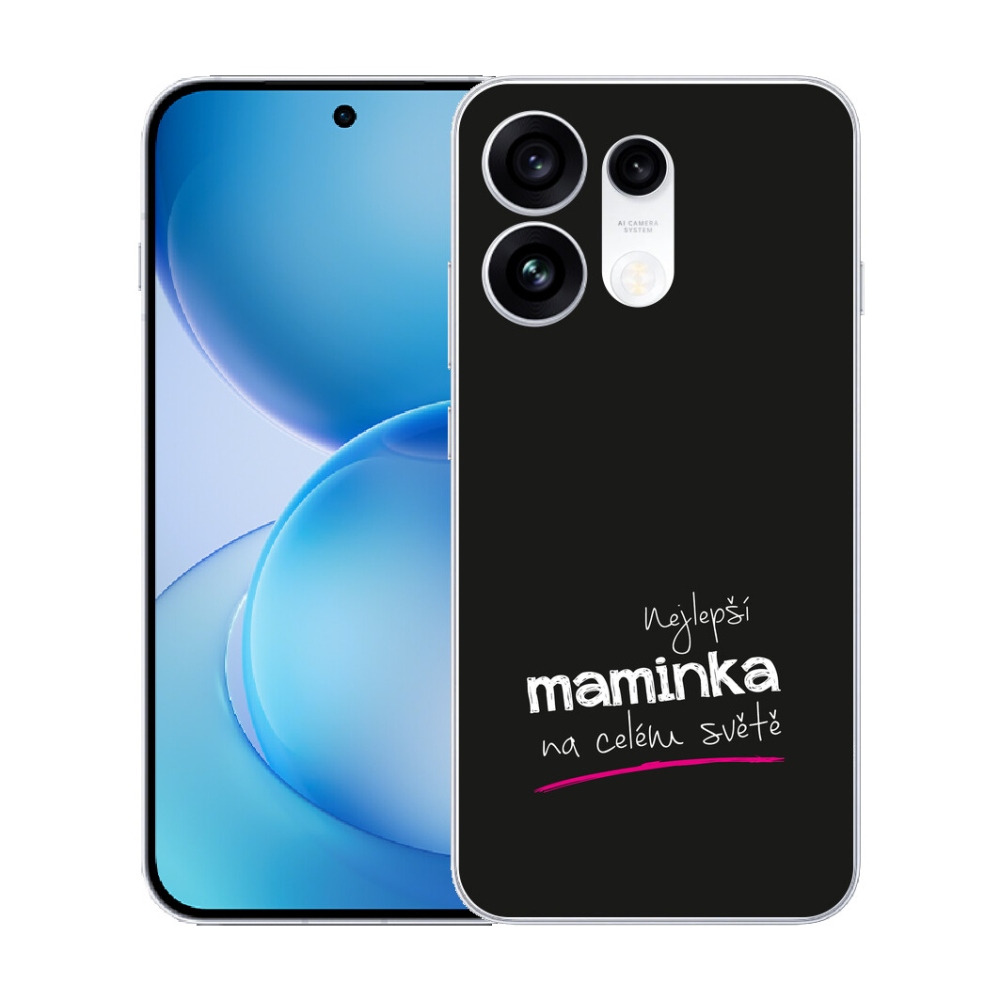 mmCase géltok az Oppo Reno 16 Pro 5G-hez – „A legjobb anyuka” 4, fekete háttérrel