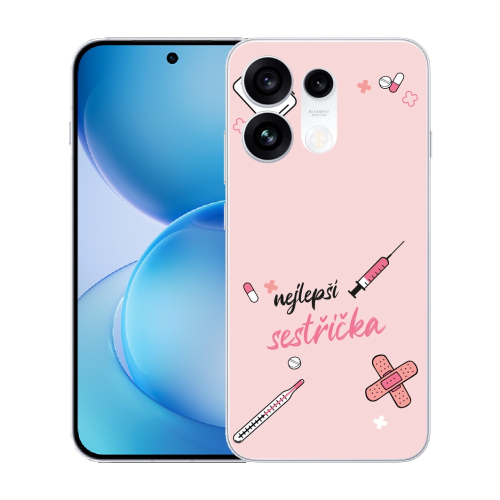 mmCase gél tok az Oppo Reno 16 Pro 5G-hez – a rózsaszín háttér legjobb kiegészítője