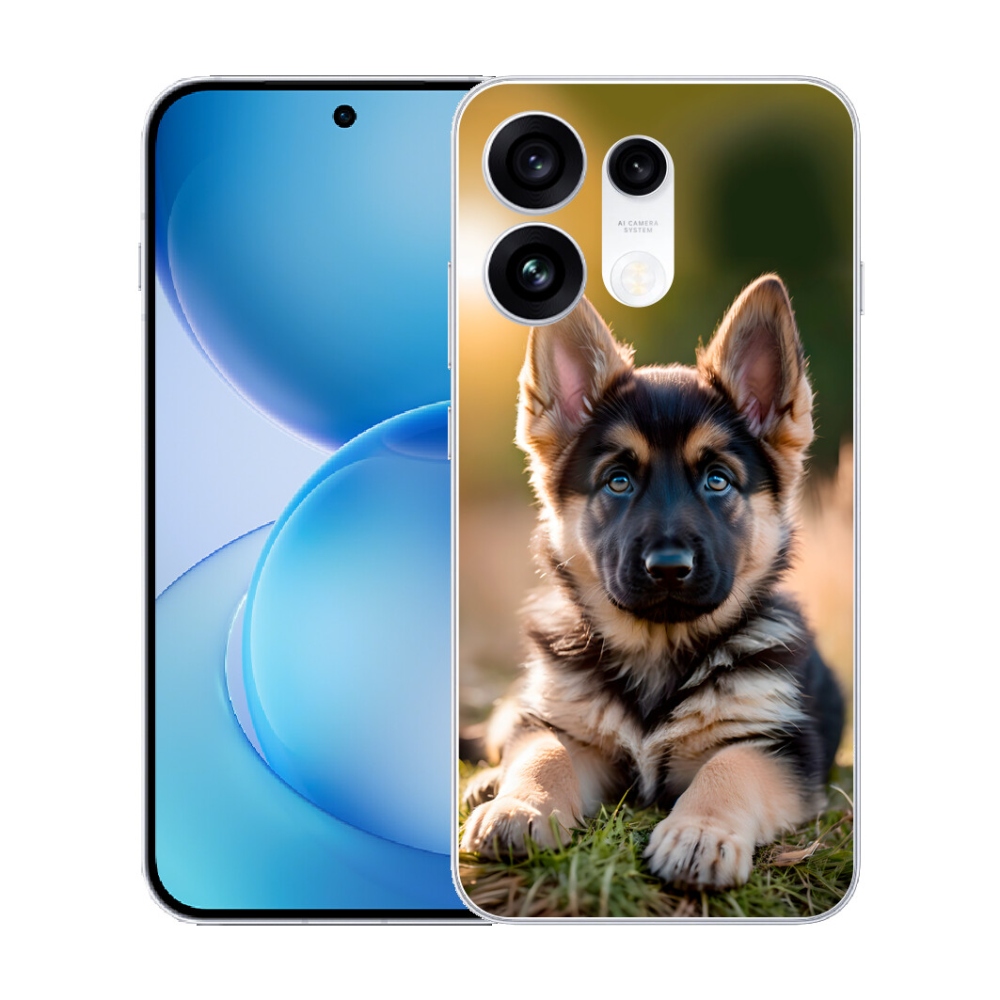 mmCase gél tok az Oppo Reno 16 Pro 5G-hez – német juhászkutya a természetben