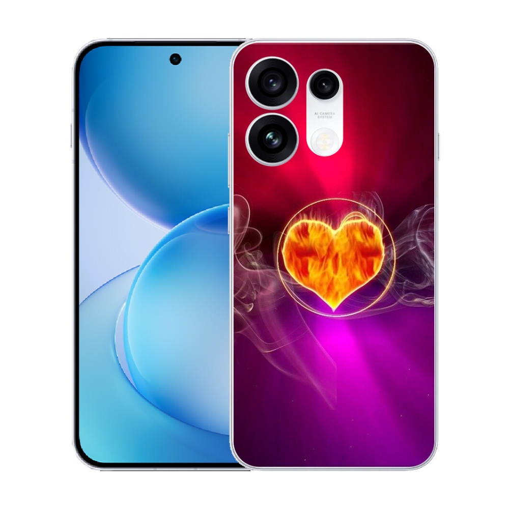 mmCase gél tok az Oppo Reno 16 Pro 5G-hez – tüzes szív