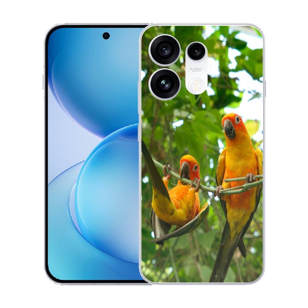 mmCase gél tok az Oppo Reno 16 Pro 5G-hez – aratinga papagájok