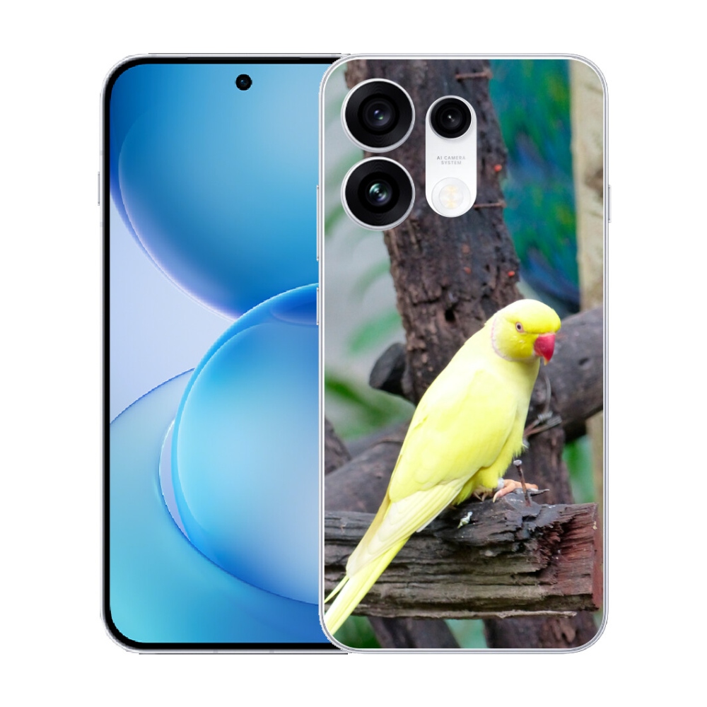 mmCase gél tok az Oppo Reno 16 Pro 5G-hez – sárga alexandri papagáj