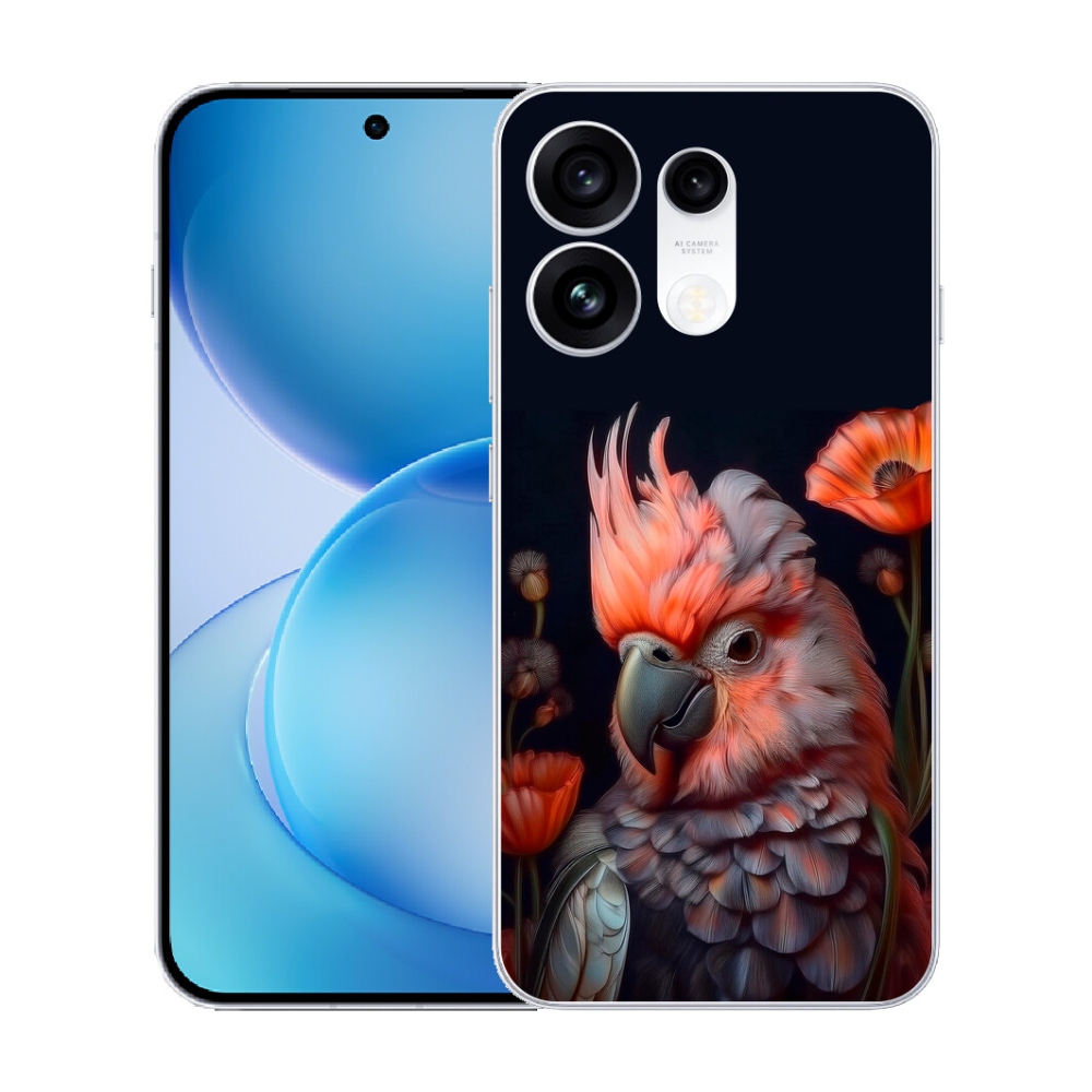 mmCase gél tok az Oppo Reno 16 Pro 5G-hez – színes kakadu papagáj