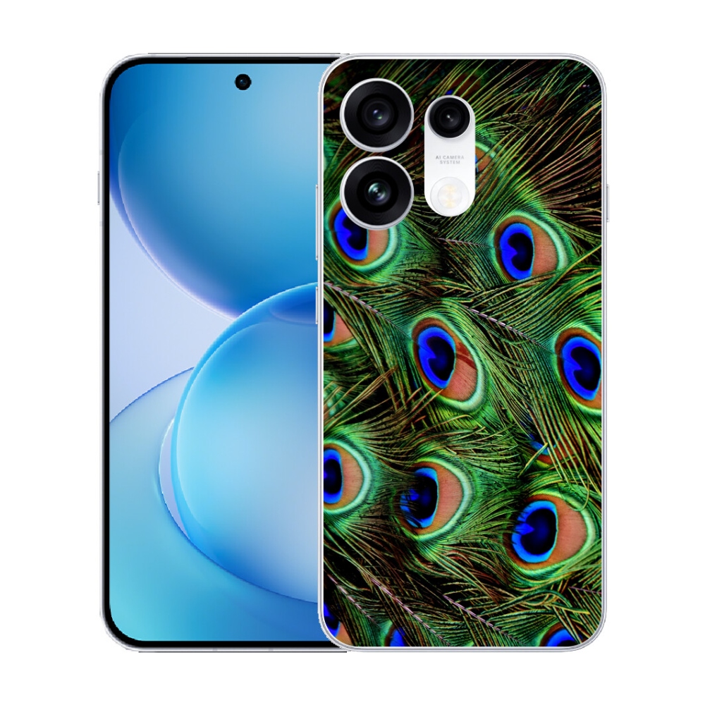 mmCase gél tok az Oppo Reno 16 Pro 5G-hez – pávatoll