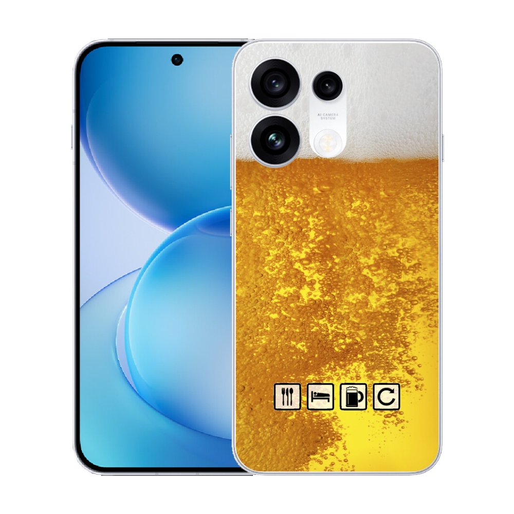 mmCase gél tok az Oppo Reno 16 Pro 5G-hez – sörös motívum 3