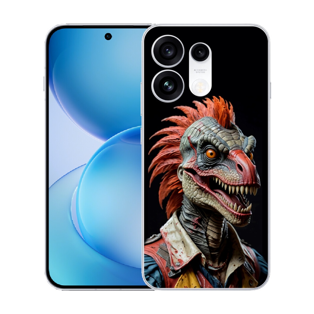 mmCase géltok az Oppo Reno 16 Pro 5G-hez – punk dinoszaurusz