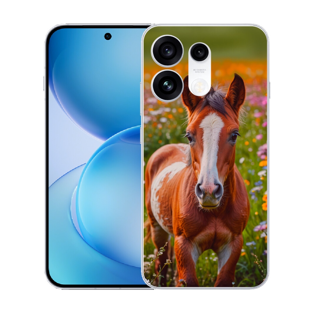 mmCase gél tok az Oppo Reno 16 Pro 5G-hez – aranyos csikó