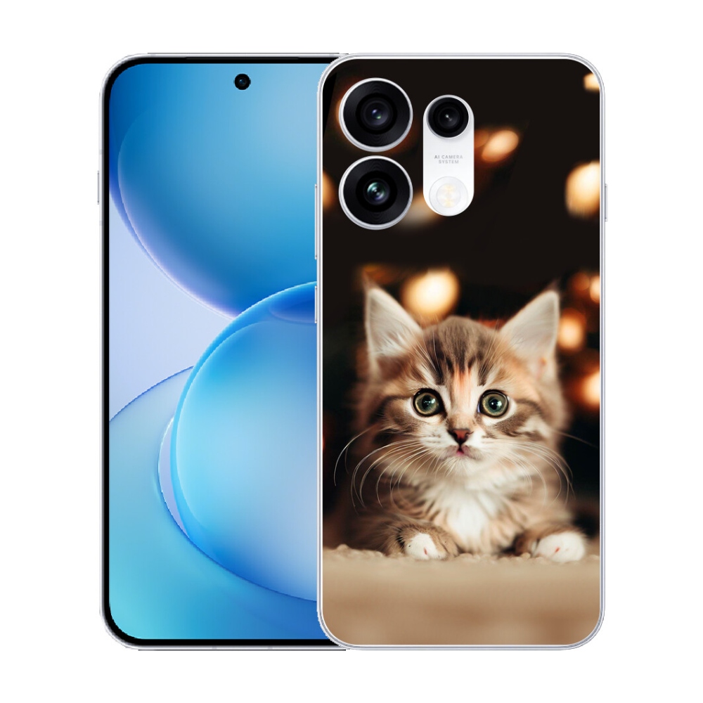 mmCase gél tok az Oppo Reno 16 Pro 5G-hez – aranyos kiscica 2