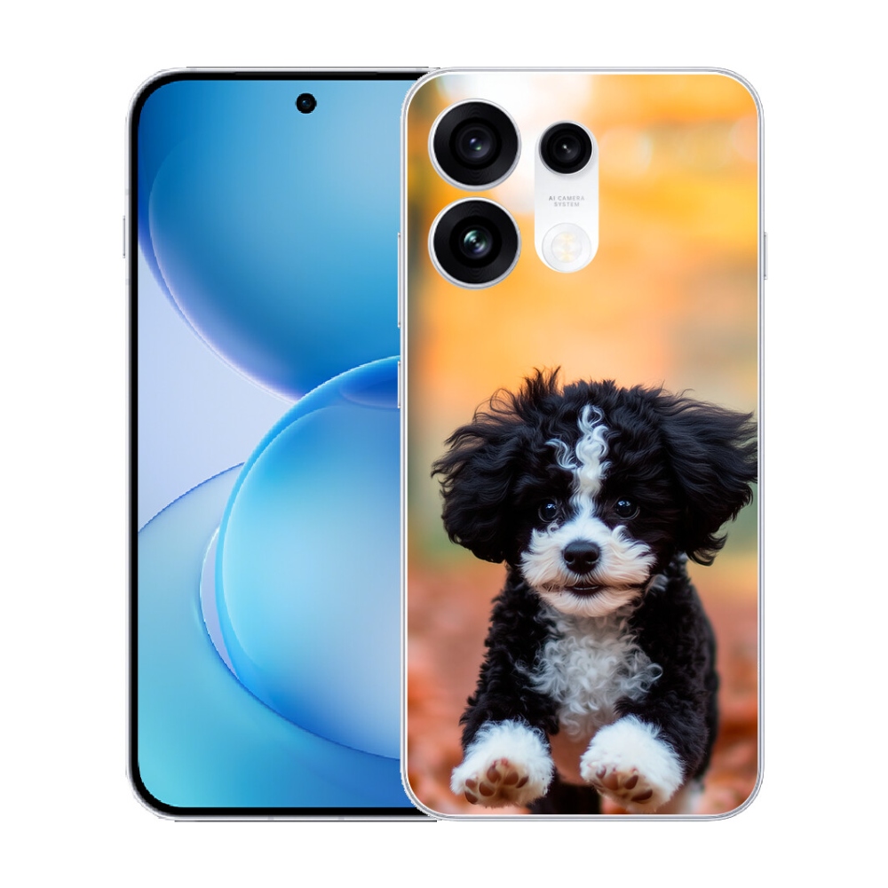 mmCase gél tok az Oppo Reno 16 Pro 5G-hez – aranyos kiskutya 2