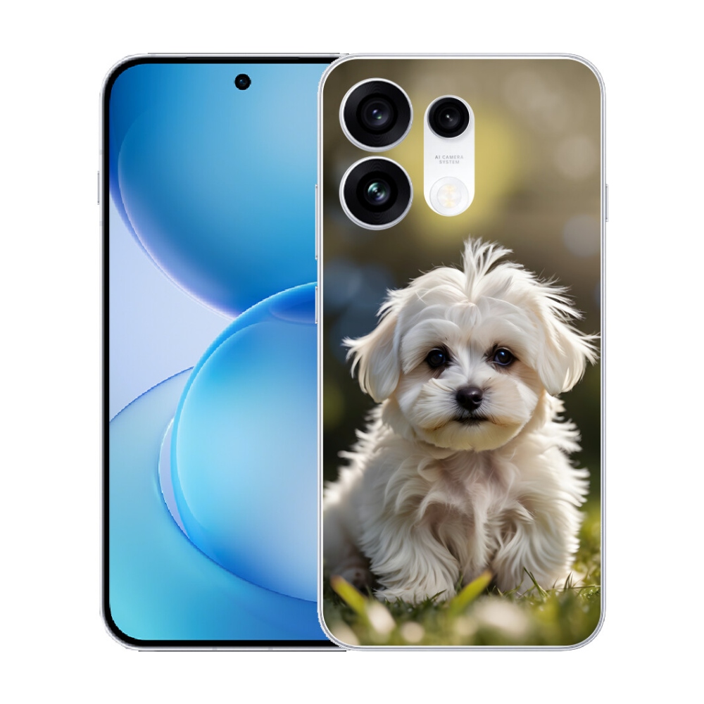 mmCase gél tok az Oppo Reno 16 Pro 5G-hez – aranyos máltai kutyus