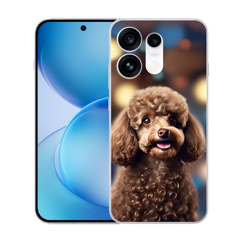 mmCase gél tok az Oppo Reno 16 Pro 5G-hez – aranyos pudli