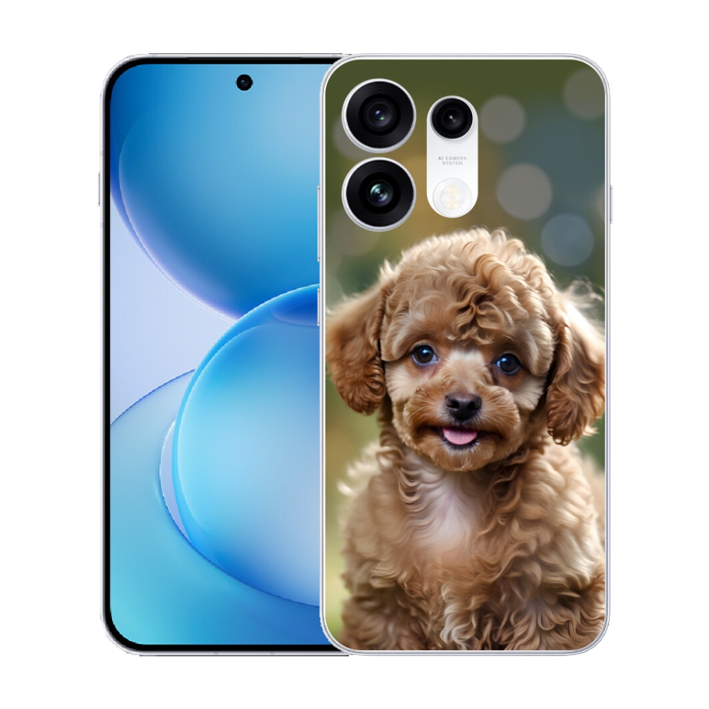 mmCase gél tok az Oppo Reno 16 Pro 5G-hez – aranyos pudli