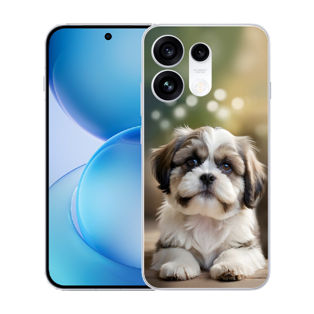 mmCase gél tok az Oppo Reno 16 Pro 5G-hez – aranyos shih-tzu