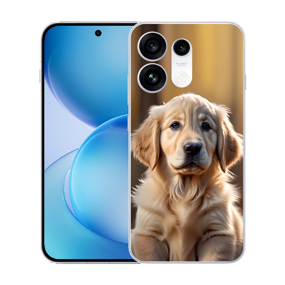 mmCase gél tok az Oppo Reno 16 Pro 5G-hez – aranyos arany retriever