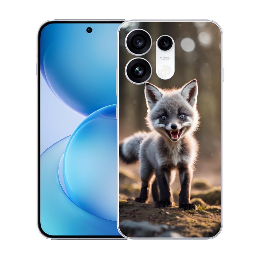 mmCase gél tok az Oppo Reno 16 Pro 5G-hez – dühös róka
