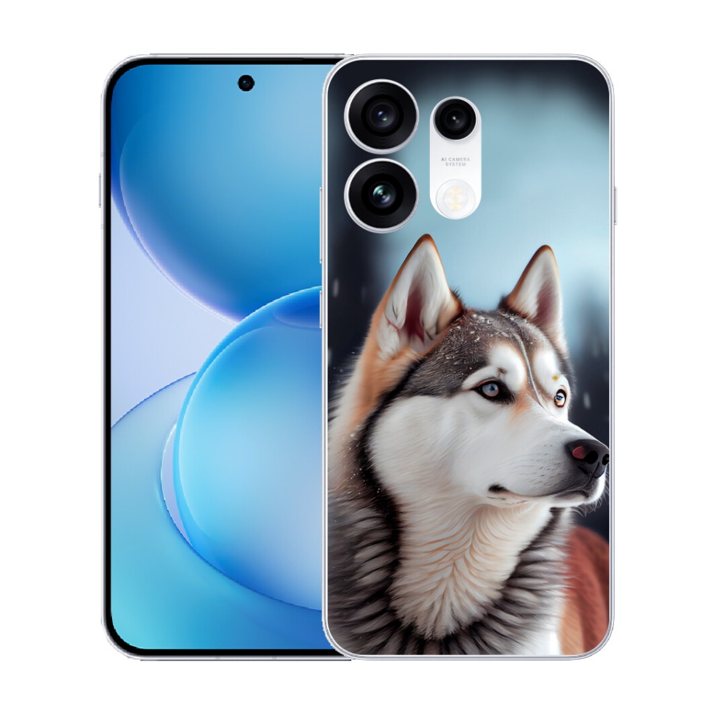 mmCase gél tok az Oppo Reno 16 Pro 5G-hez – szibériai husky