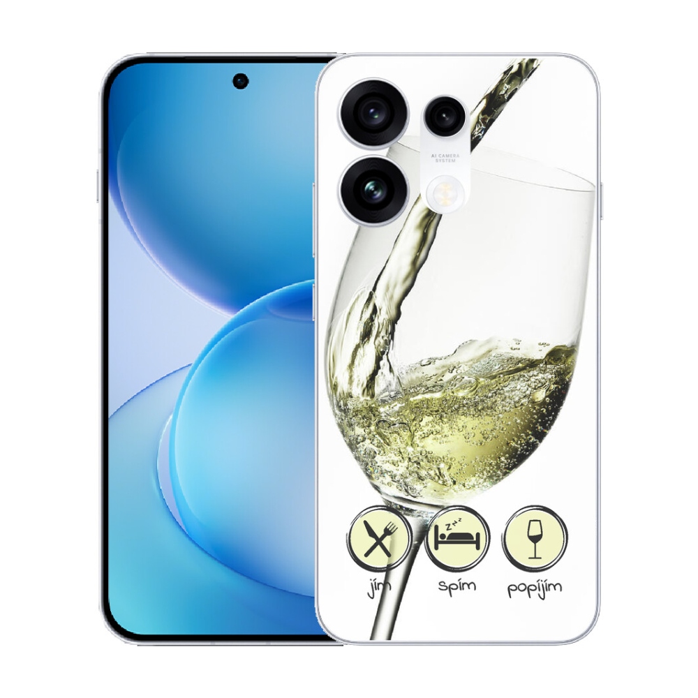 mmCase gél tok az Oppo Reno 16 Pro 5G-hez – fehérboros pohár