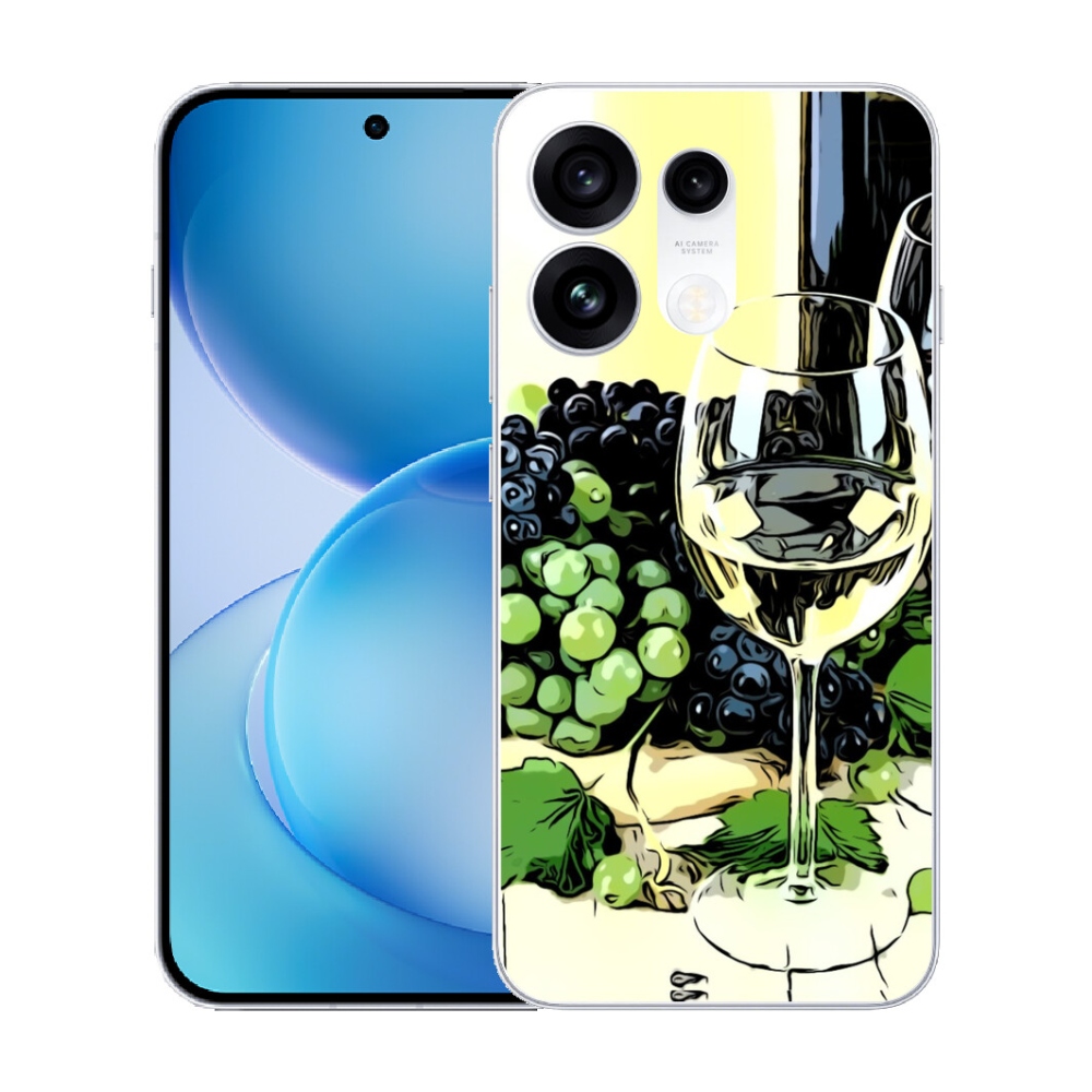 mmCase gél tok az Oppo Reno 16 Pro 5G-hez – egy pohár bor