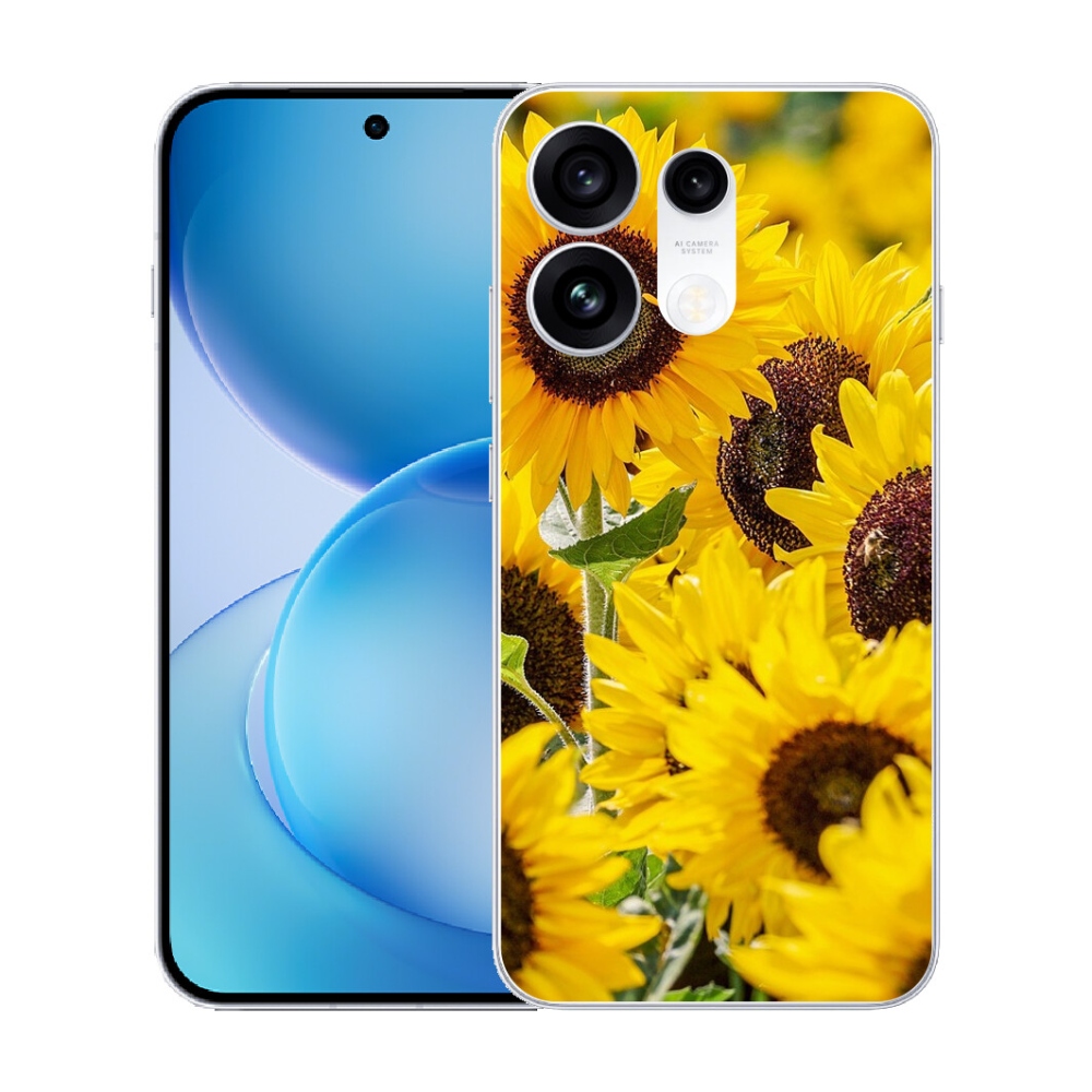 mmCase gél tok az Oppo Reno 16 Pro 5G-hez – napraforgó